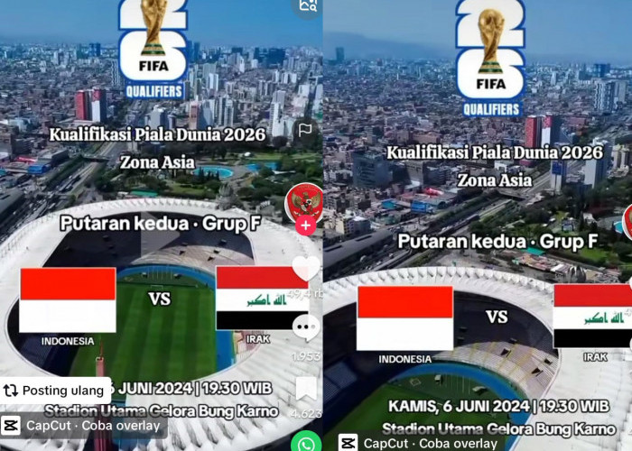Misi Balas Dendam, Irak vs Indonesia Bertemu Kualifikasi Piala Dunia 2026 di Stadium Gelora Bung Karno Jakarta