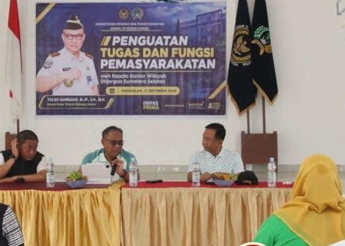 Perkuat Pelaksanaan Tugas, Kalapas Lahat Hadiri Penguatan dari Kakanwil Ditjenpas Sumsel