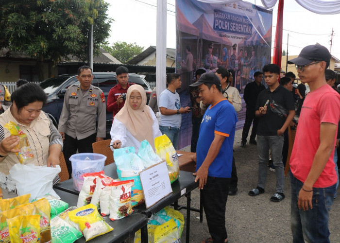 Polres Lahat Gelar Gerakan Pangan Murah, Bantu Masyarakat Dapatkan Bahan Pokok Terjangkau