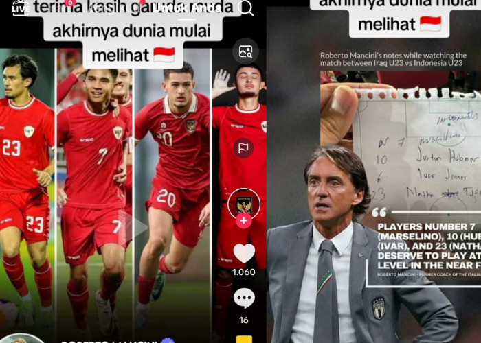 Eks Pelatih Inter Milan Roberto Mancini Sebut 4 Pemain Indonesia Layak Main di Liga Italia, Dampak Piala Asia