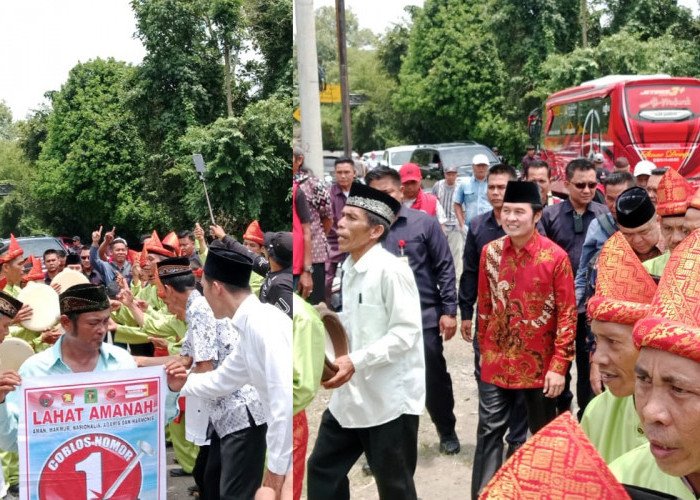 Grup Dzikir Batu Aji Karang Dalam Sambut Kehadiran Paslon Nomor 1 Yulius Maulana-Budiarto Marsul