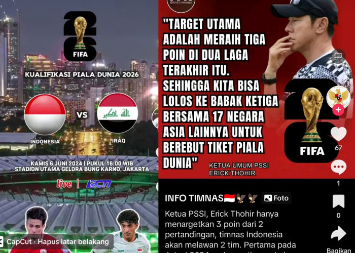 Pertandingan Irak vs Indonesia Seru, Target Ketua PSSI Erick Thohir, Shin Tae Young, Kualifikasi Piala Dunia