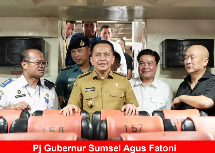 Pj Gubernur Sumsel Agus Fatoni Resmikan Renovasi Gedung Terminal Pelabuhan Boom Baru Palembang