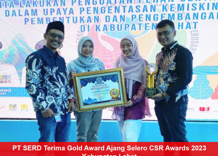 PT Supreme Energy Rantau Dedap Terima Gold Award Dalam Ajang Selero CSR Awards Tahun 2023
