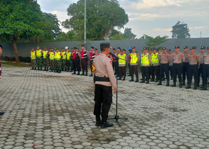 Polres Lahat Sukses Pengamanan Rapat Pleno Terbuka Penetapan Pasangan Calon (Paslon) Terpilih Pilkada Lahat