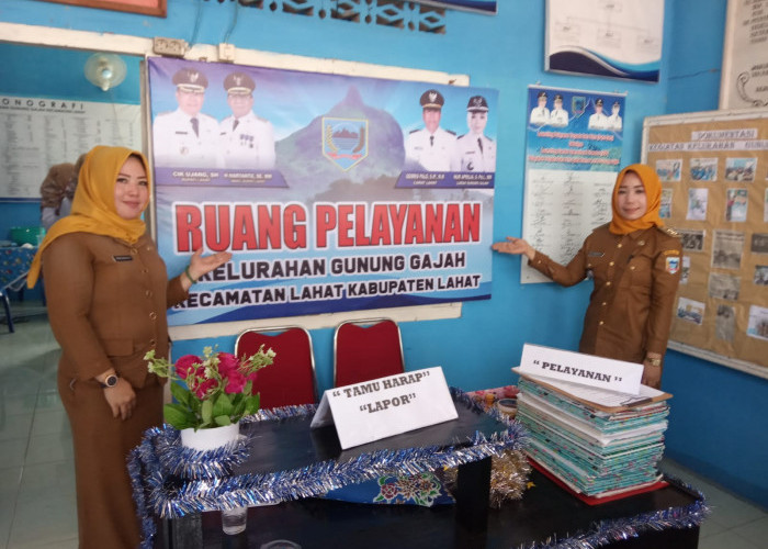 Launching Pelayanan Padu Satu sekaligus Launching SOP Kantor Kelurahan Gunung Gajah Kecamatan Kota Lahat 