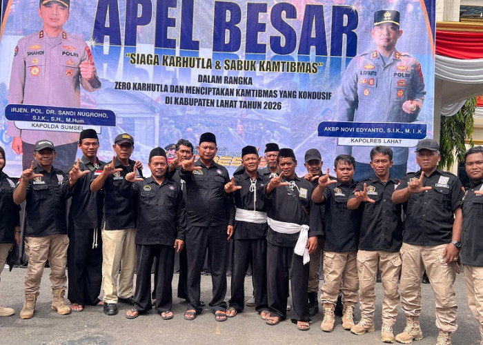 PSHT Lahat Dukung Kapolda Sumsel serta Polres Lahat, Cegah Karhutla dan Jaga Sabuk Kamtibmas