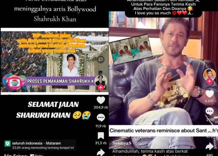 Shah Rukh Khan Meninggal Dunia, Aktor Film India itu Ucapkan Terima Kasih, Suami Gauri Khan Pulih dari Sakit