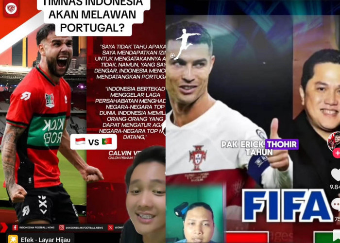 Cristiano Ronaldo Datang ke Indonesia, Erick Thohir Jajaki Persahatan Lawan Portugal, Kualifikasi Piala Dunia