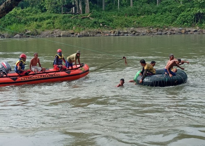 Perkembangan Terbaru Pencarian Korban Tenggelam di Sungai Lematang Lahat