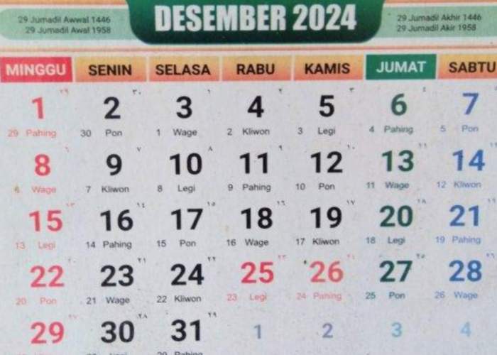 Daftar Libur dan Peringatan Penting Bulan Desember 2024, Siapkan Waktu Liburanmu Sekarang