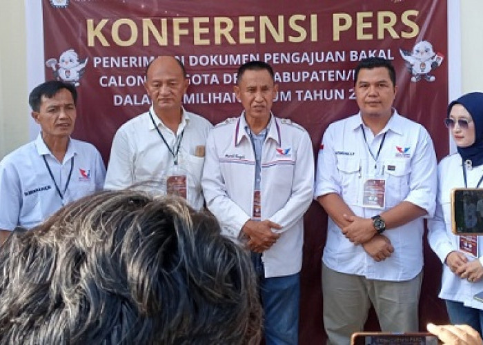 Partai Perindo Lahat Serahkan Berkas Bacaleg ke KPU Lahat, ini yang Disampaikan Husril Pansyah