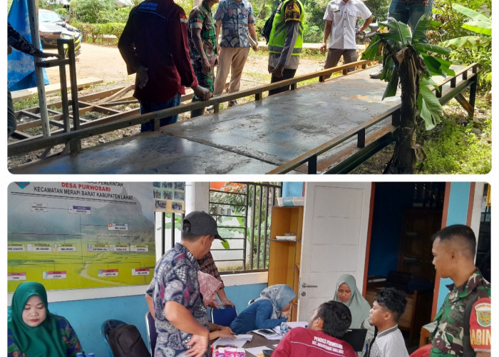 Hadir di Desa Purwosari Simak Kegiatan Tim Monev Kecamatan Merapi Barat