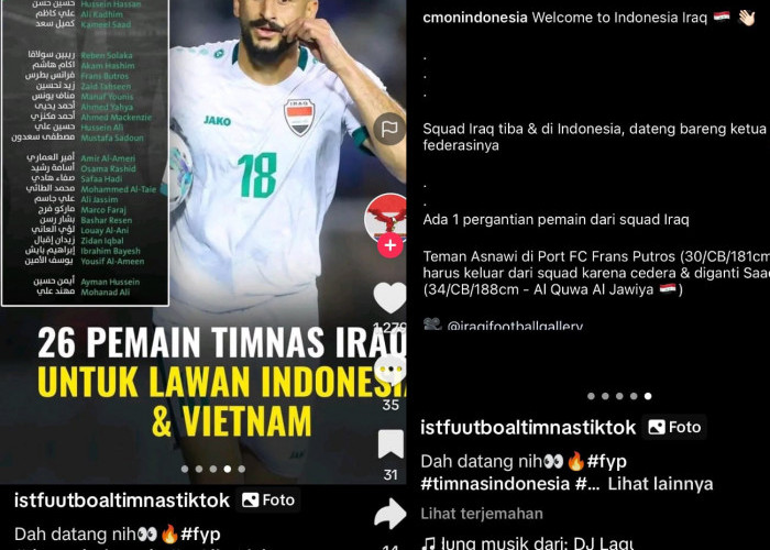 Pemain Irak Tiba di Indonesia Bawa Tim Utama dan Ketua Federasi Sepak Bola Irak, Indonesia vs Irak Piala Dunia