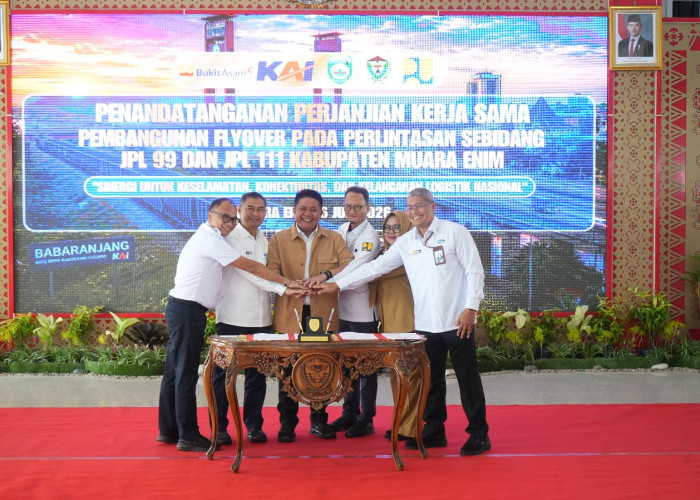 Tingkatkan Keselamatan Masyarakat, PTBA Perkuat Kolaborasi Bangun Flyover Simpang Belimbing dan Ujan Mas