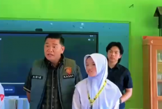Kasi Intel Ari Gusman Motivasi Siswa SMPN 1 Jarai: Semangat Belajar dan Terus Berkarya