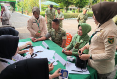Peringati HUT ke-81 TNI, Kodim 0405/Lahat Gelar Bakti Kesehatan untuk Masyarakat