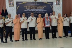 Kabapas Lahat Hadiri Serah Terima Jabatan Kepala Lapas Kelas IIA Banyuasin