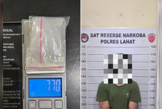 Satresnarkoba Polres Lahat Ungkap Dugaan Peredaran Sabu 7,70 Gram di Jalan Penghijauan