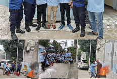 Kolaborasi Dapur MBG dan Damkar Gelar Latihan Penanggulangan Kebakaran di SPPG Tugu Utara 6