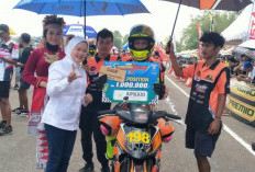 Momen Anggota DPR RI Sri Meliyana Bertemu Awhin Sanjaya di Lahat, Pembalap Nasional Tewas Kecelakaan