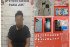 Satres Narkoba Polres Lahat Ungkap Dugaan Peredaran Sabu, 30 Paket Seberat 10,16 Gram Diamankan
