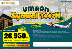 Harga Paket Umrah Bulan Syawal 2026, Musim 1447 Hijriah, Travel Holiday Angkasa Wisata, Daftar Lewat Lahat Pos