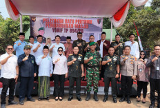 Dandim 0405/Lahat Dampingi Pangdam II Sriwijaya Peletakan Batu Pertama Masjid Baiturrahman Serelo