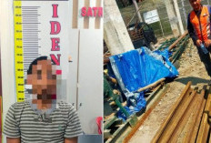 Satreskrim Polres Lahat Ungkap Kasus Pencurian Rel Kereta Api, Satu Terduga Pelaku Diamankan