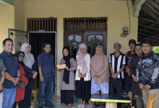 Tak Hanya Wartakan Berita, PWI Lahat Merawat Empati Lewat Bantuan bagi Keluarga Almarhum 
