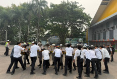 Kapolres Lahat Pimpin Simulasi Sispamkota, Sispam Mako dan Sispam Aspol untuk Tingkatkan Kesiapsiagaan Persone