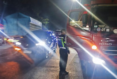 Langgar Rambu di Jalan Kolonel Burlian, Truk Besar Ditilang, STNK Ditahan