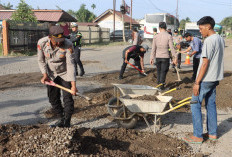 Kapolres Lahat Pimpin Gerakan Indonesia Asri Program Belida di Tiga Titik Jalan Nasional