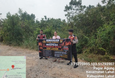 Polsek Kota Lahat Imbau Warga Taati Larangan Bakar Lahan untuk Cegah Karhutla