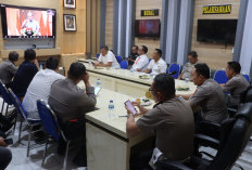 Polres Lahat Mengikuti Zoom Meet Sosialisasi KUHP dan KUHAP bersama Wakil Menteri Hukum