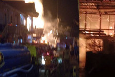 Kebakaran Rumah di Pasar Bawah Lahat Malam Hari Kejutkan Warga Lagi Tidur