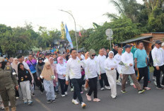 Ribuan Warga Kabupaten Lahat Meriahkan Jalan Santai, Dihadiri Artis Ibu Kota