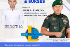 Keluarga Besar Kodim 0405/ Lahat Ucapkan Selamat Atas Jabatan Baru Reri Sebagai Manager Lapos Online