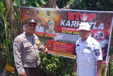 Polres Lahat Gencarkan Sosialisasi dan Patroli “Stop Karhutla” di Desa Pagar Sari