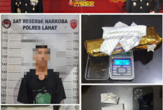 Satres Narkoba Polres Lahat Amankan 4 Paket Ganja dan Satu Tersangka