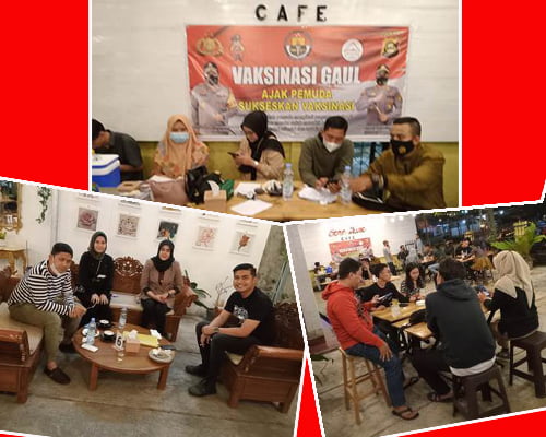 Vaksinasi Gaul, Kapolres Lahat Gratiskan Nasi Ayam Plus Ice Tea